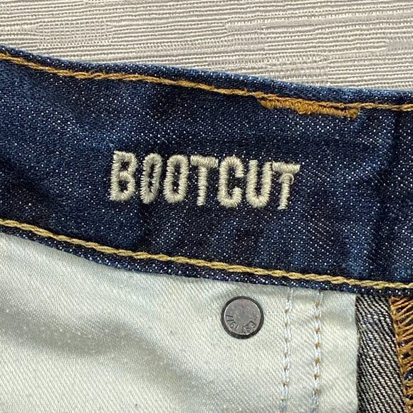 American Eagle Jeans Mens 34 x 32 Bootcut Dark Wash 100% Cotton Denim - Picture 4 of 12